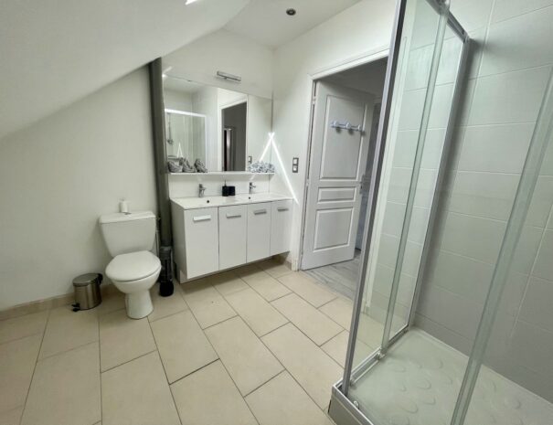 Belle salle de bain dans un gite à Veuzain sur Loire